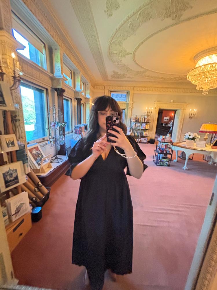 Uma Maxi Dress ~ Black - Customer Photo From Audrey