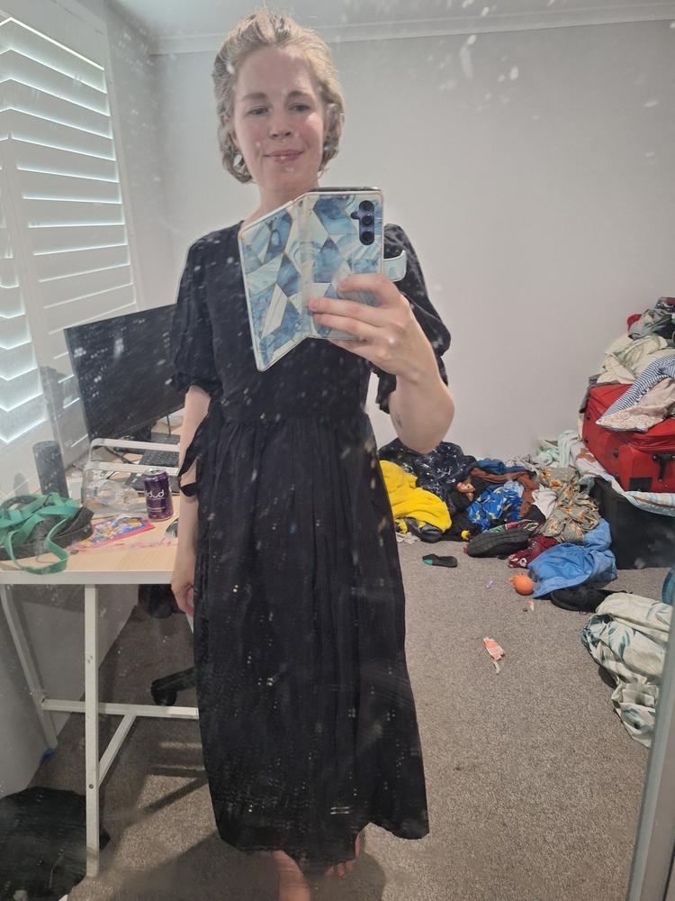 Uma Maxi Dress ~ Black - Customer Photo From Tamsyn