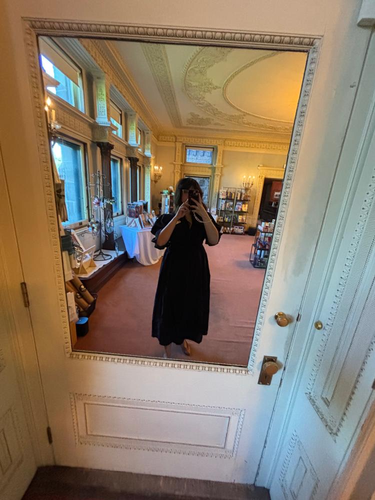 Uma Maxi Dress ~ Black - Customer Photo From Audrey