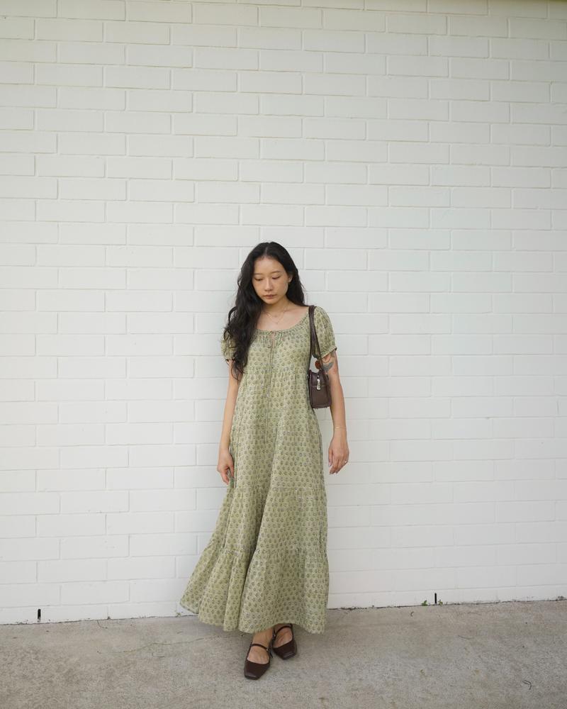 Sita Maxi Dress ~ Green Lily - Customer Photo From Fidelia N