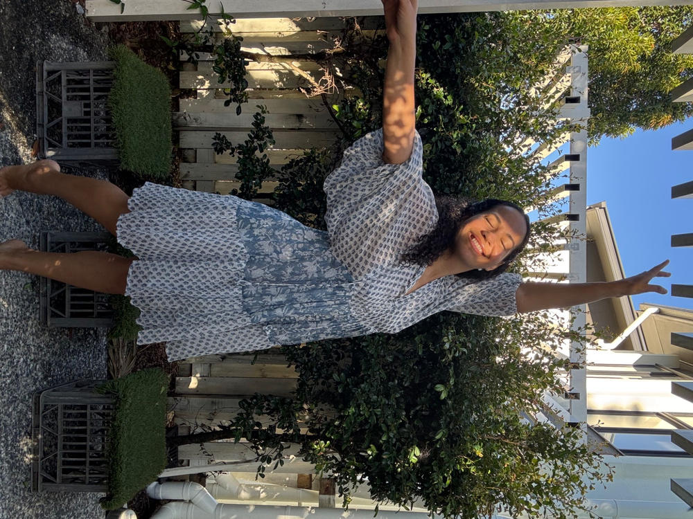 Nora Mini Dress ~ Aquamarine - Customer Photo From Gaby Groom