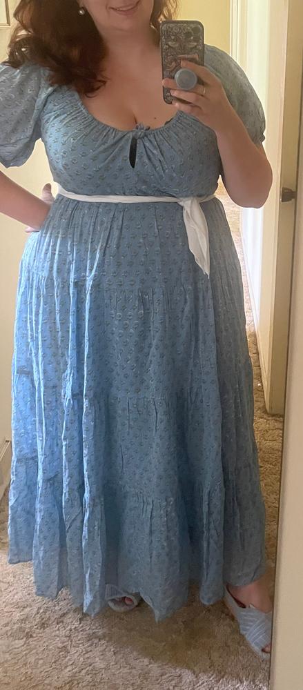 Sita Maxi Dress ~ Bluebell - Customer Photo From Amy