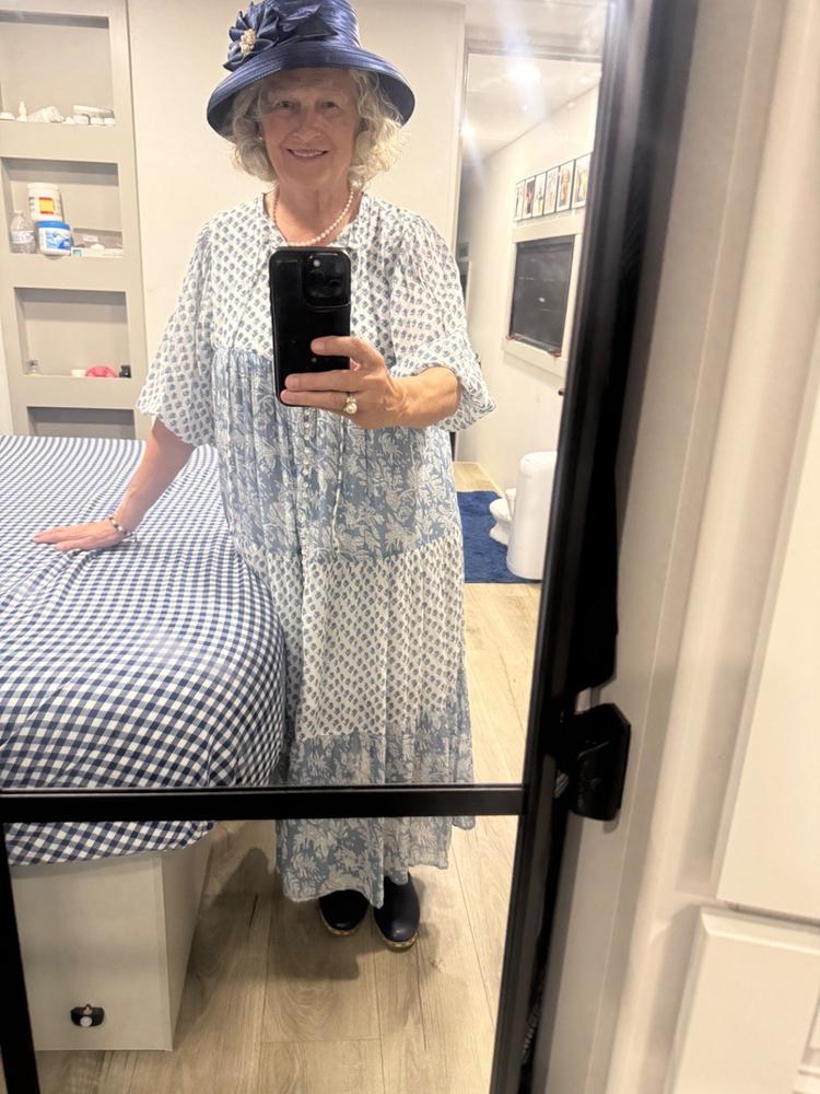 Nora Maxi Dress ~ Aquamarine - Customer Photo From Sharon Wyrick