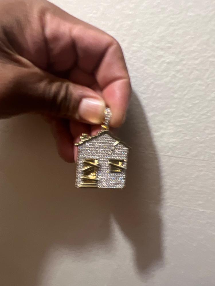 Hip Hop Micro-inlaid AAA CZ Cute House Pendant - Customer Photo From Kevin r.