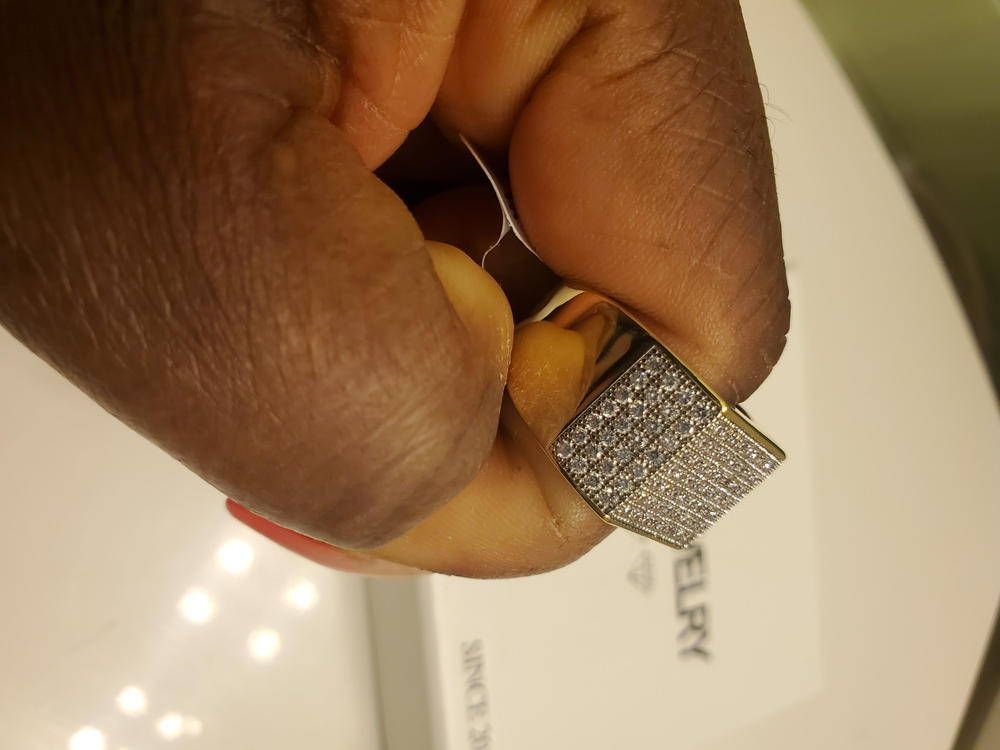 UPDATED 2019 Gold-Plated BlingBling Ring - Customer Photo From Onekia BLAGROVE