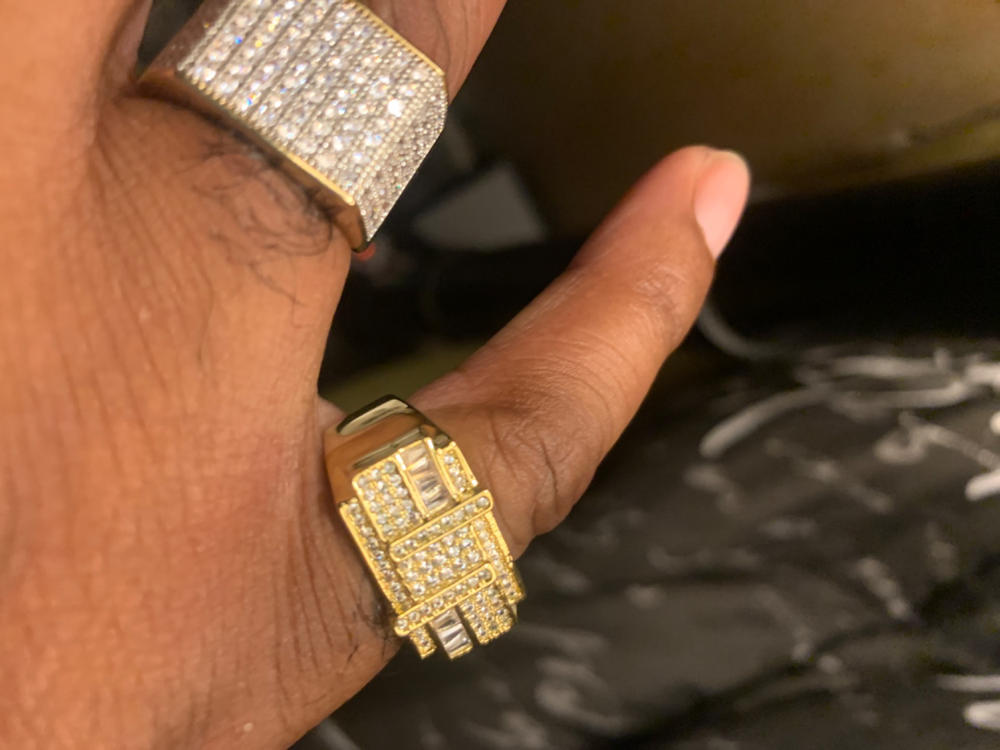 UPDATED 2019 Gold-Plated BlingBling Ring - Customer Photo From Richard D.