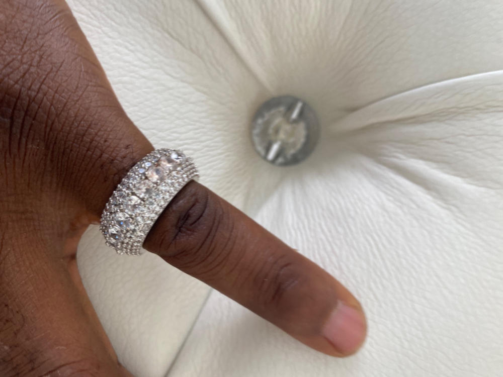 UPDATED 2019 Micro-inlay CZ  Five Rows Ring - Customer Photo From Emmanuel Enegbo 