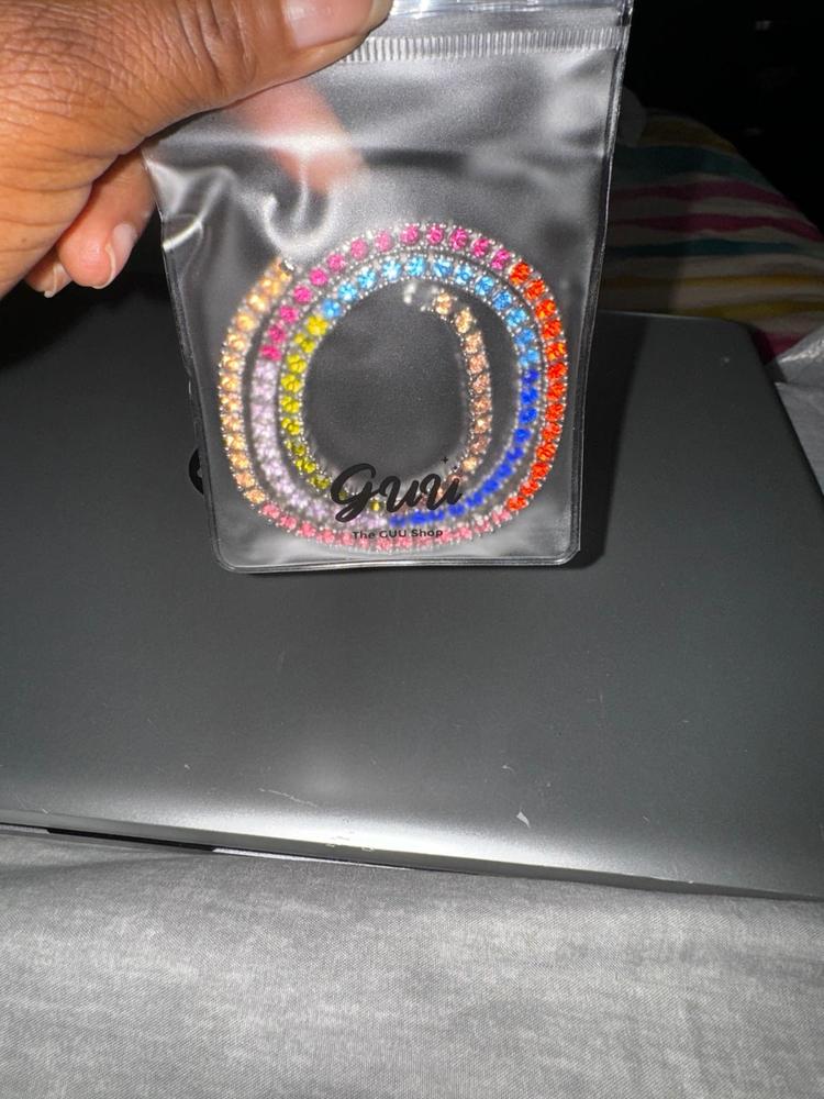 4mm Colorful Iced Dookie Rope Chain - Customer Photo From Enica d.