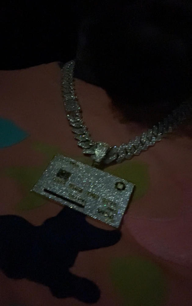 New Credit Card Bank Card Iced Pendant - Customer Photo From Rayquawn S.