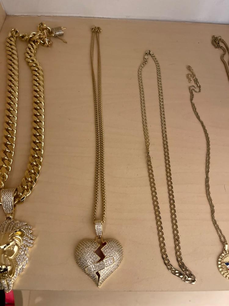 18K Gold-Plated Bandage Heartbreak Necklace - Customer Photo From Payton P.