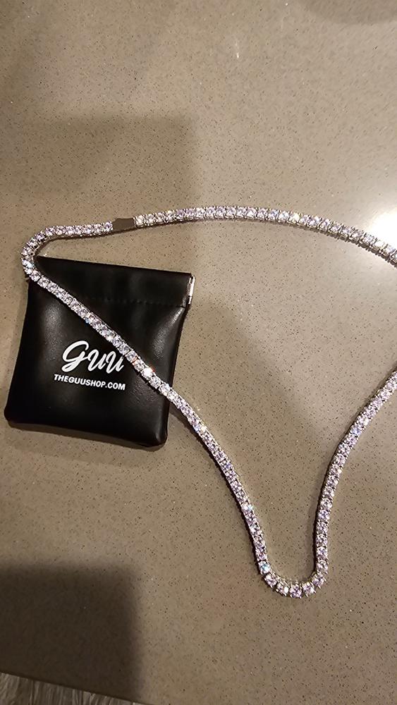 5mm 18K Gold-Plated Iced BlingBling Tennis Chain - Customer Photo From David G.