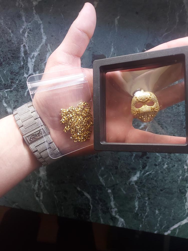 12mm Diamond Cuban Chain in White Gold - Customer Photo From Ledeni