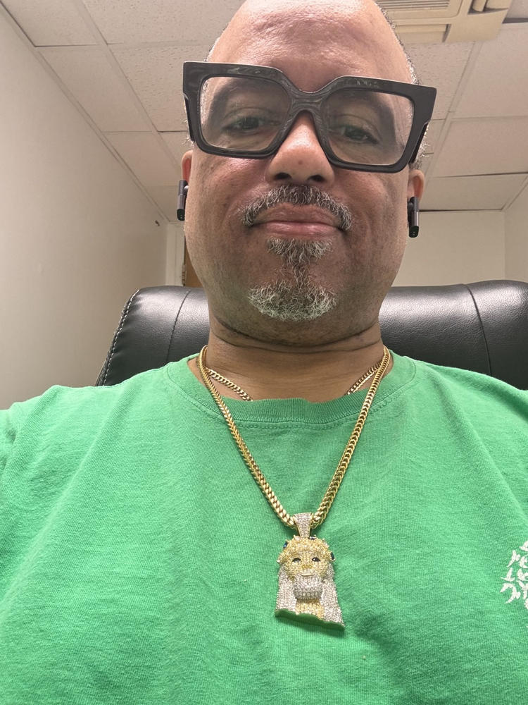 18K Gold-Plated Jesus Iced Necklace - Customer Photo From Ryan B.