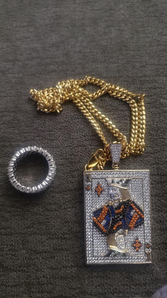 Poker King Iced Necklace - Customer Photo From Jockquis W.