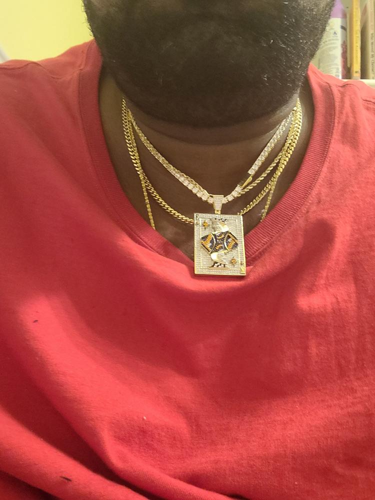 Poker King Iced Necklace - Customer Photo From ralphelle s.