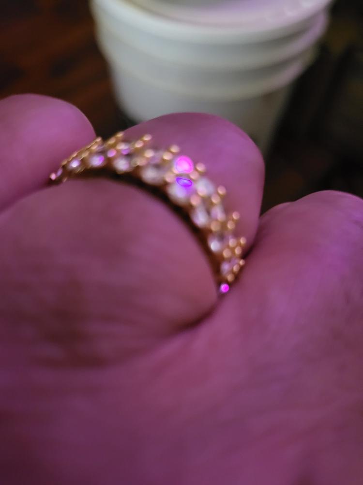 Double Row Eternity Ring - Customer Photo From Michael E.