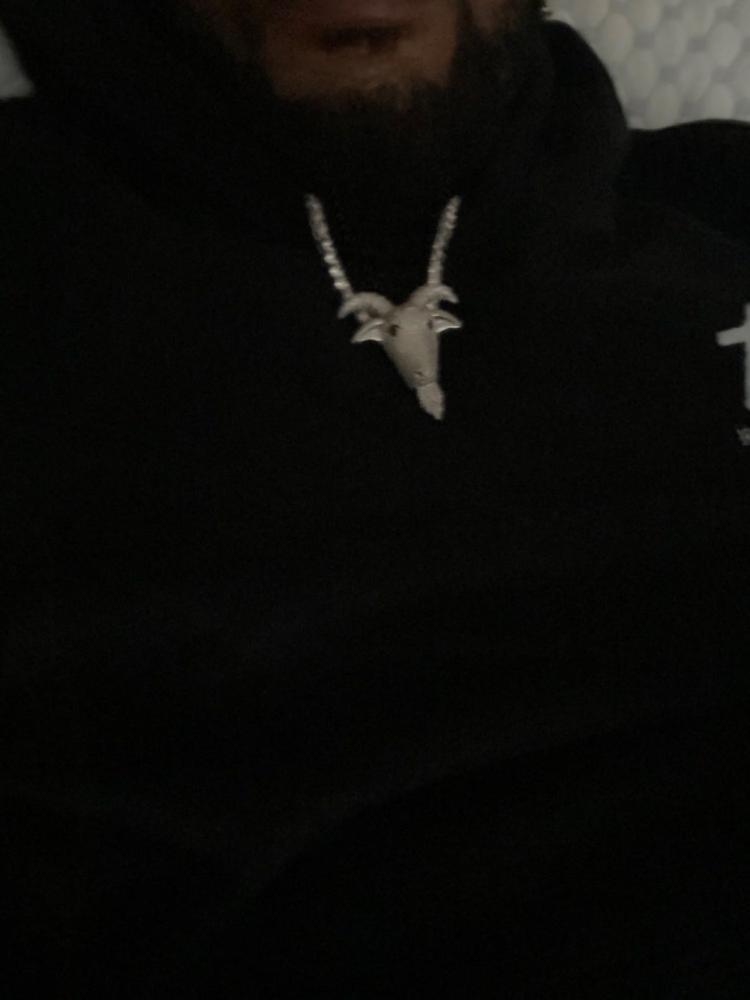 Solid GOAT Pendant - Customer Photo From Donnie M.