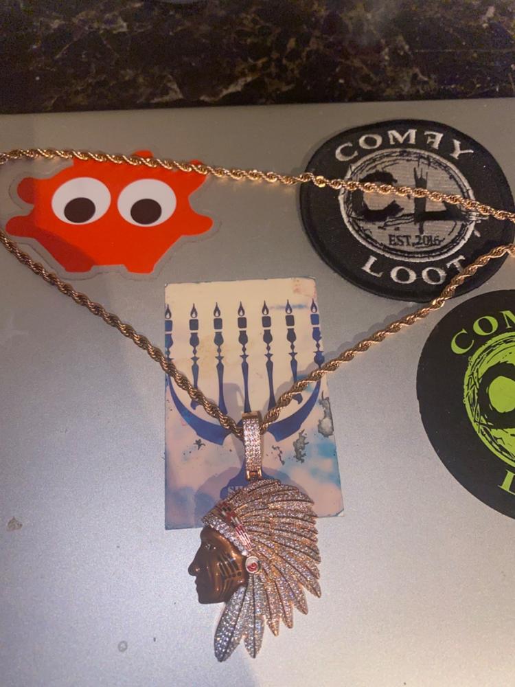 The Iced Indians Necklace - Customer Photo From Stanley A.