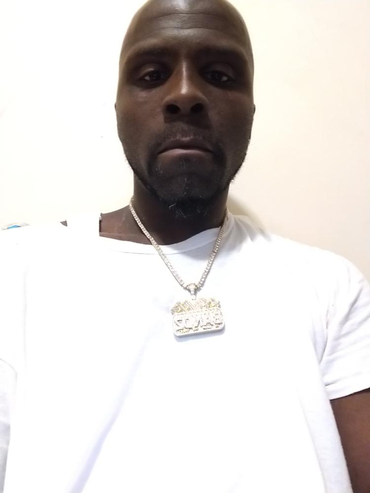 Iced Bandz Necklace - Customer Photo From Andre W.