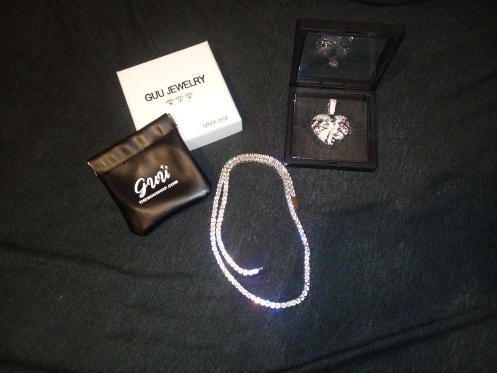 AAA CZ Micro-inlay Rhinestone Hollow Necklace Pendant - Customer Photo From Jamyus S.