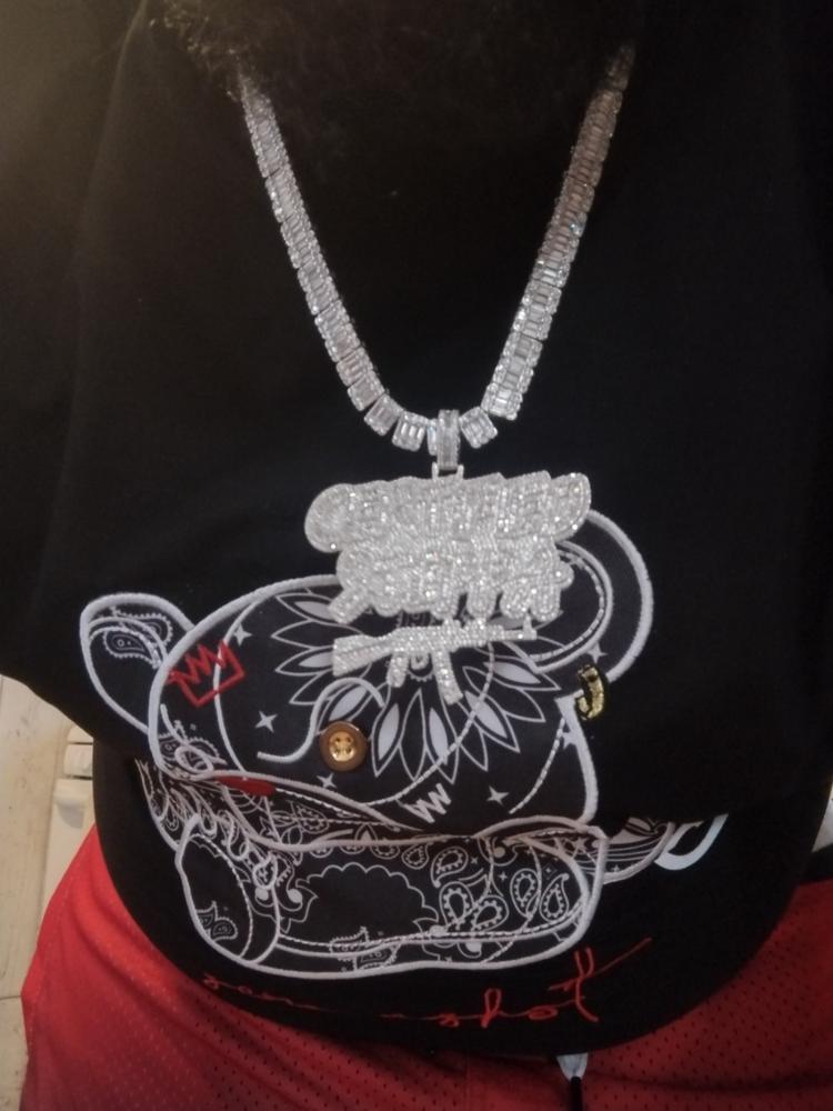Iced Baguette Certified Steppa Necklace - Customer Photo From Drake L.