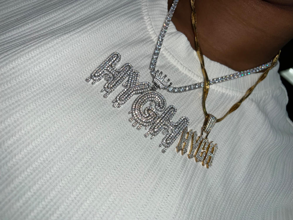 CUSTOM LETTER NECKLACE STYLE-10 - Customer Photo From Hyness M.
