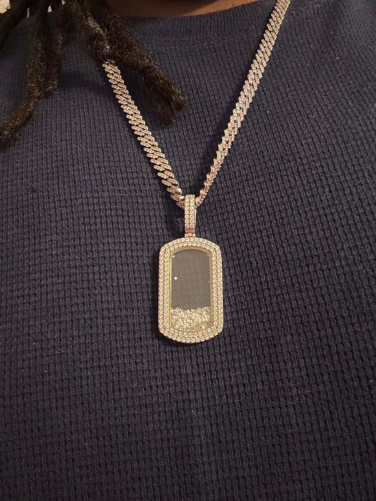 925S & VVS Moissanite Dog Tag Necklace – The GUU Shop