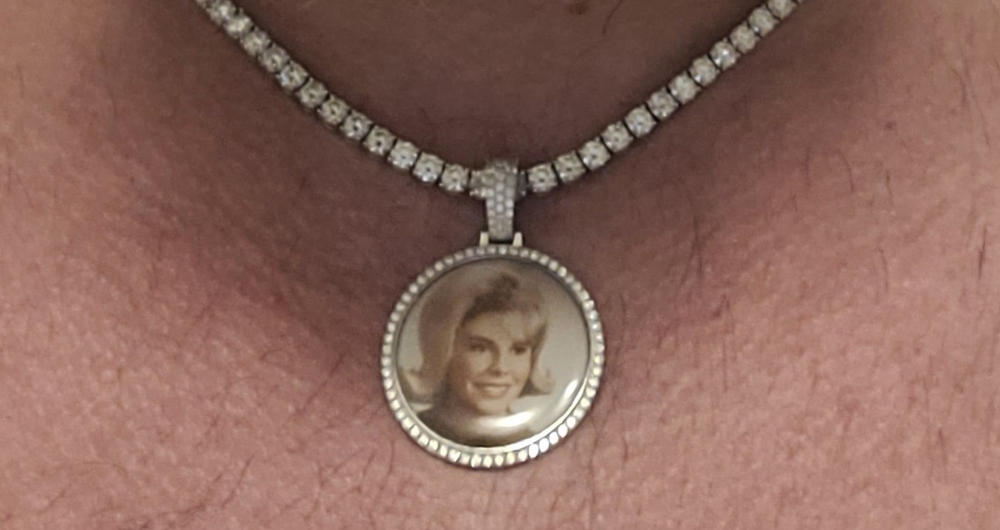 925S & VVS Moissanite 3D Circle Custom Picture Pendant - Customer Photo From Ryan S.