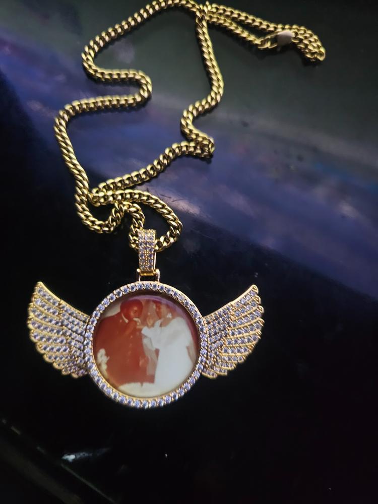 CUSTOM PICTURE PENDANT STYLE-4 - Customer Photo From Sir J.
