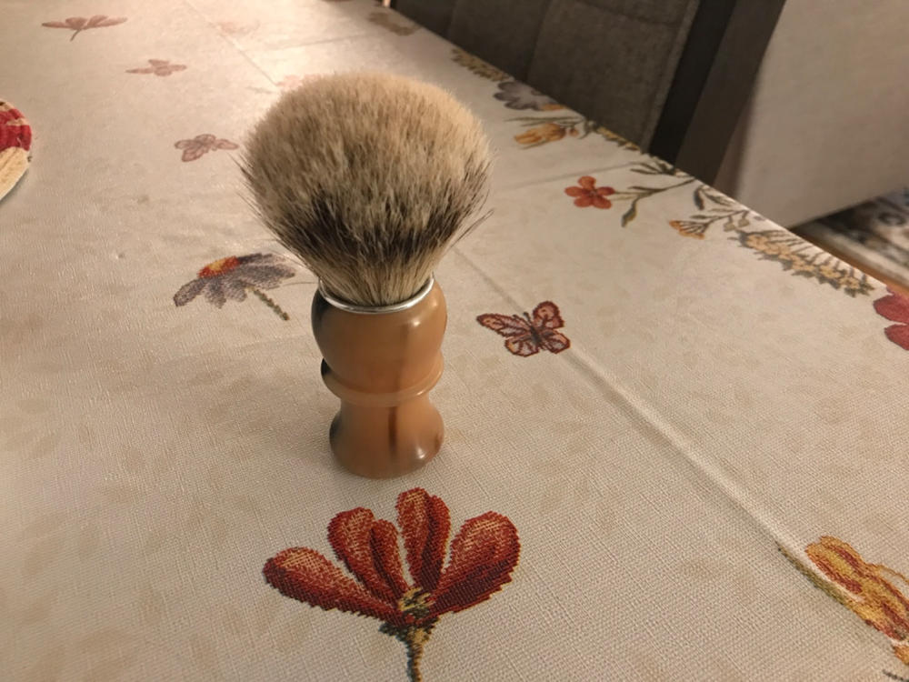Thiers Issard Blonde Horn Silvertip Badger 26mm Shaving Brush - Customer Photo From Zaidoon A.