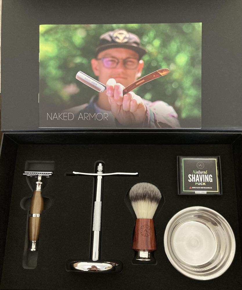 Naked Armor Priamus Closed Comb Safety Razor Shaving Set - Customer Photo From Jerry Plescia The Shave Dad