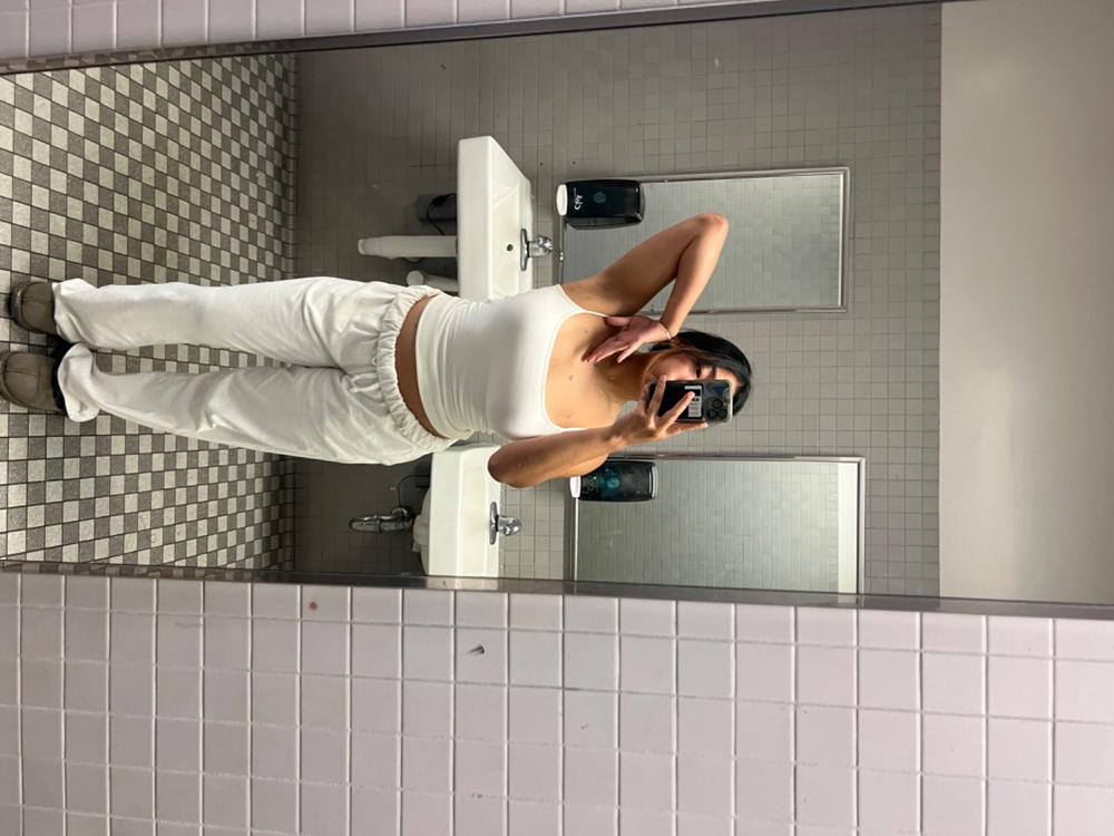 Prime Cami Tank Top - White - Customer Photo From Iris Wang