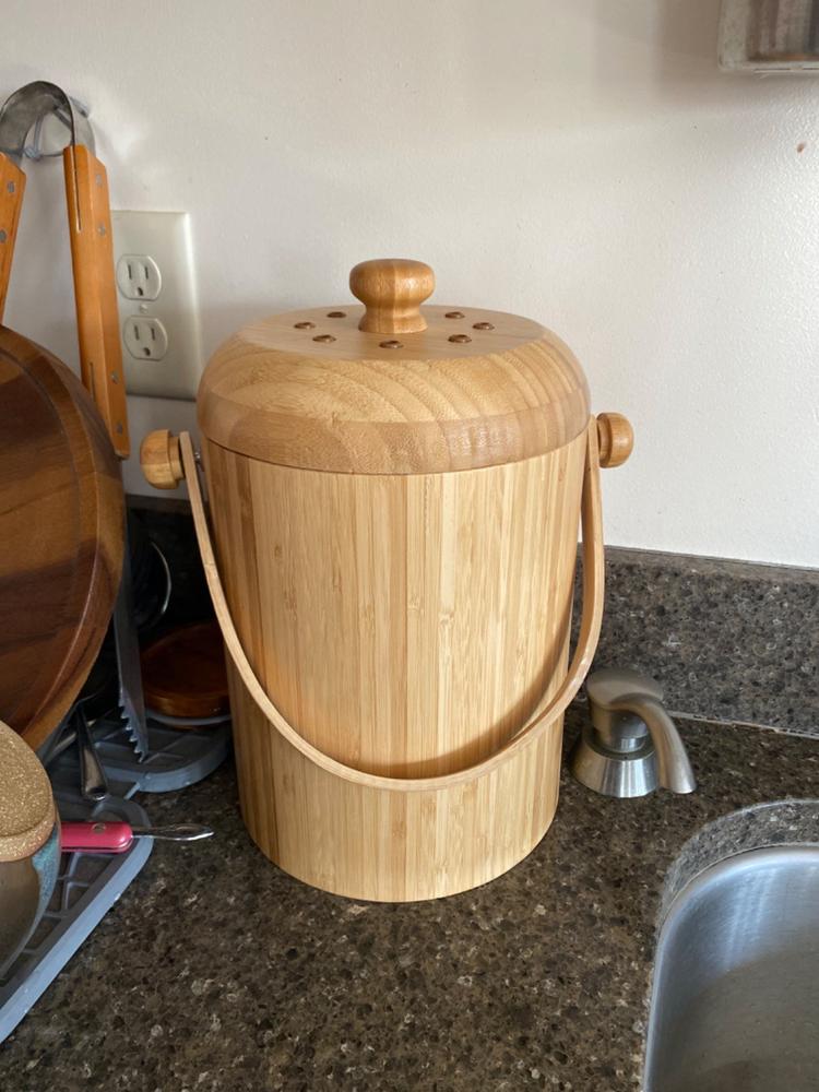 RSVP Bamboo Compost Pail - Kitchen & Company