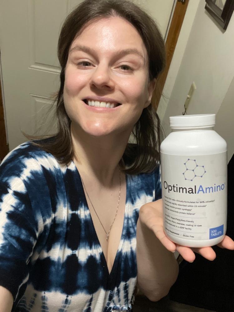 OptimalAmino® - 300 Tablets - Customer Photo From Angela Frank