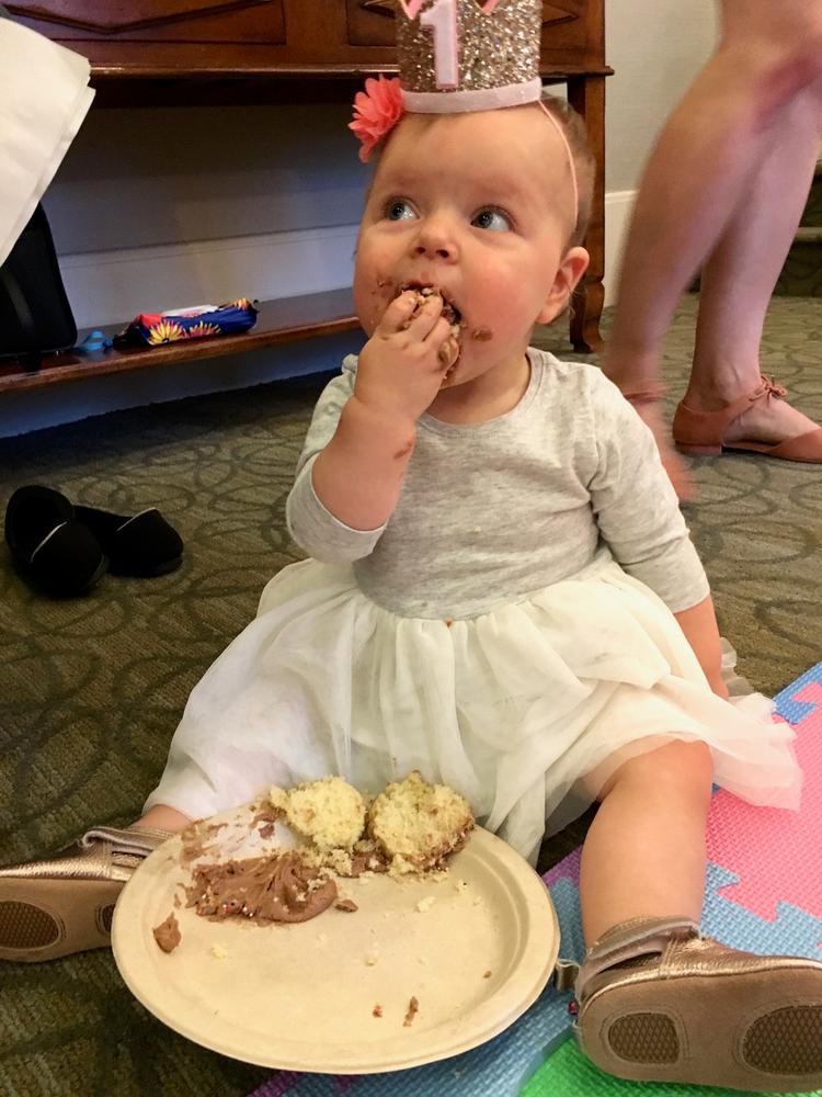Rose Gold Leather Baby Shoe - Customer Photo From Andi S.