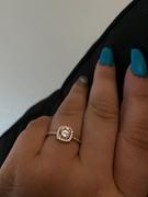 Tiger Gems 1.25 ctw Square Halo Ring - Rose GP, 40% Final Sale Review