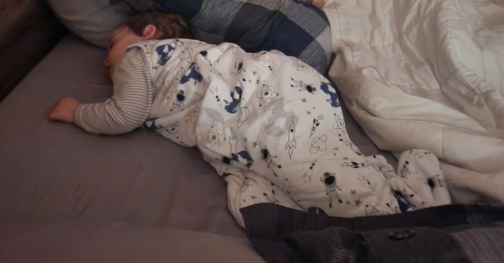 Quilted bamboo sleep sack - Space (1.0 tog) - Customer Photo From Olga Pestova