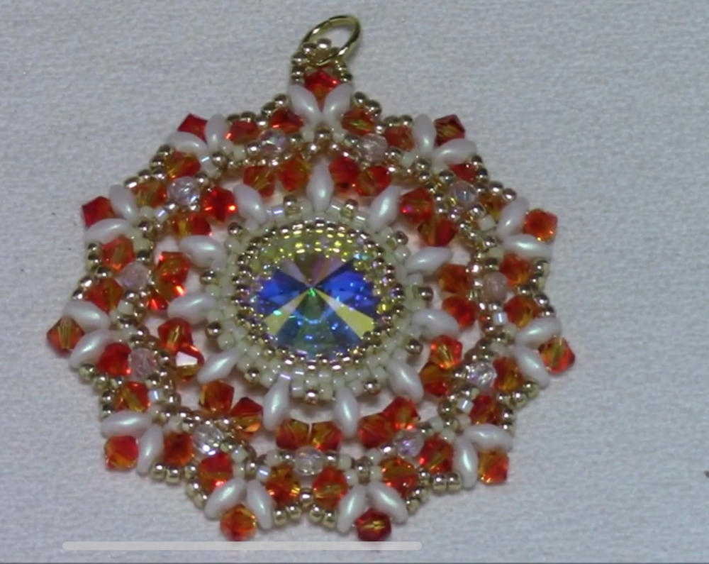 2-Hole SUPERDUO 2x5mm Czech Glass Seed Beads LUSTER OPAQUE CHAMPAGNE (2.5" tube) - Customer Photo From Ann Baker