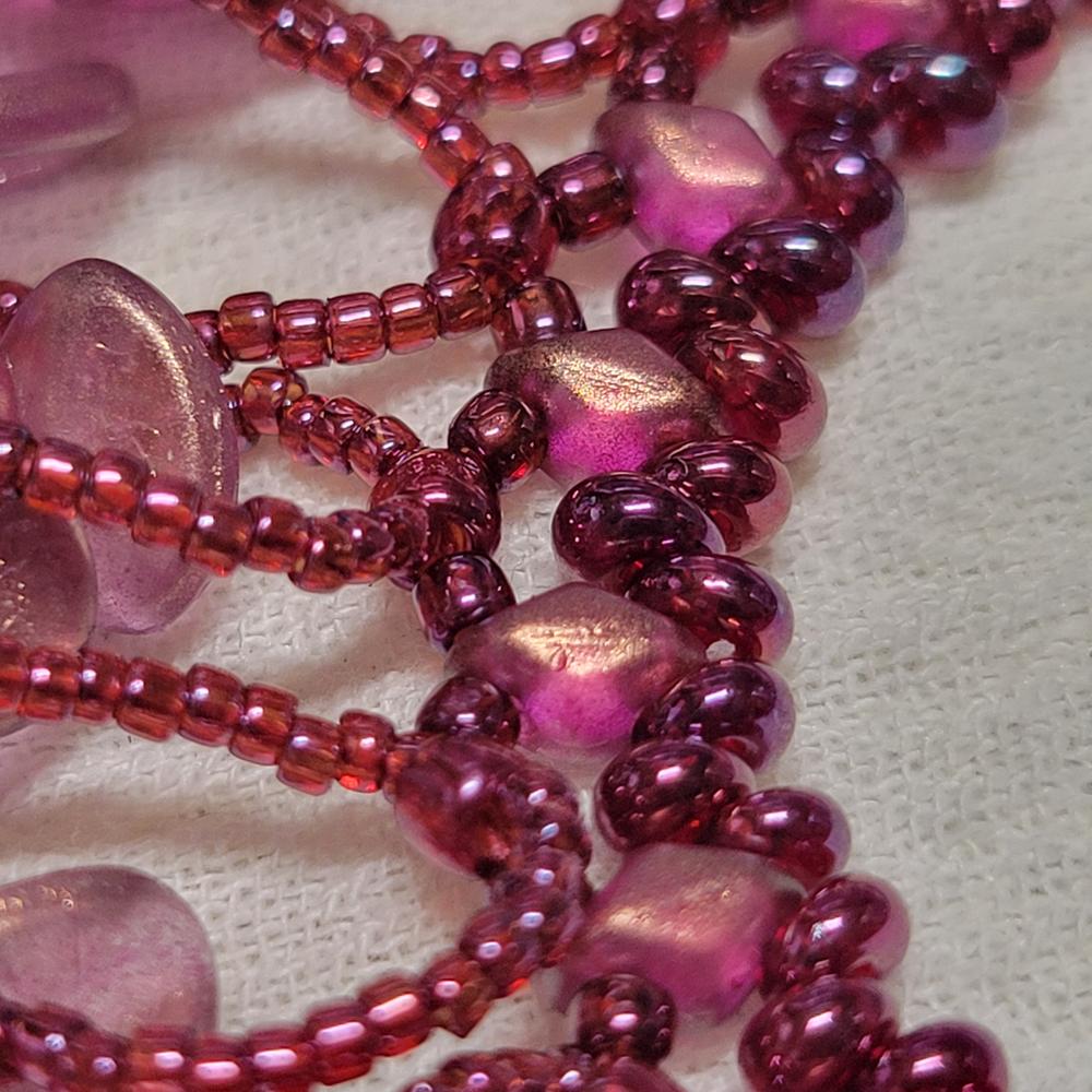 Toho ROUND 8/0 Seed Beads GOLD LUSTER RASPBERRY (2.5" tube) - Customer Photo From KalliJ