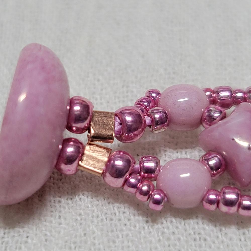 Toho ROUND 8/0 Seed Beads PERMAFINISH GALVANIZED PINK LILAC (2.5" tube) - Customer Photo From KalliJ