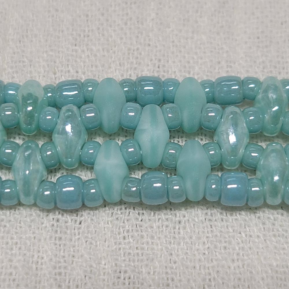 Toho ROUND 11/0 Seed Beads OPAQUE LUSTERED LAGOON (2.5" tube) - Customer Photo From KalliJ
