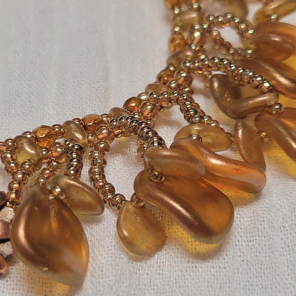 Firepolish 3mm Czech Glass Beads SANDALWOOD HALO (Strand of 50) - Customer Photo From KalliJ