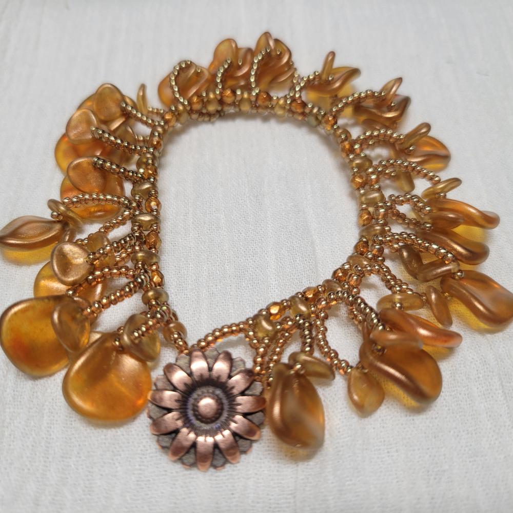 Firepolish 3mm Czech Glass Beads SANDALWOOD HALO (Strand of 50) - Customer Photo From KalliJ