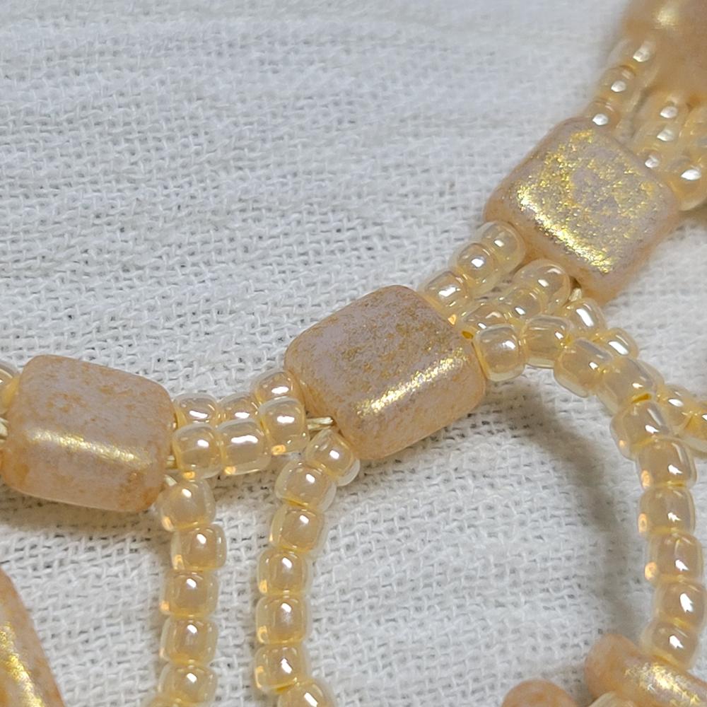 Toho ROUND 11/0 Seed Beads CEYLON PEACH COBBLER (2.5" tube) - Customer Photo From KalliJ