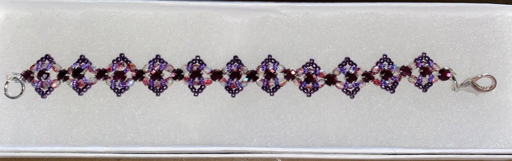 SIZE-11 #607 HIGHER METALLIC VIOLET Toho Round Seed Beads 2.5 Inch Tube - Customer Photo From Marge Meall