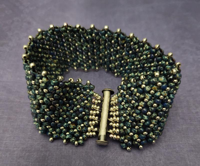 TUBE BAR Clasp 4-Strand w/Vertical Loops 26mm  Antique Silver Plated - Customer Photo From Lisa Basham
