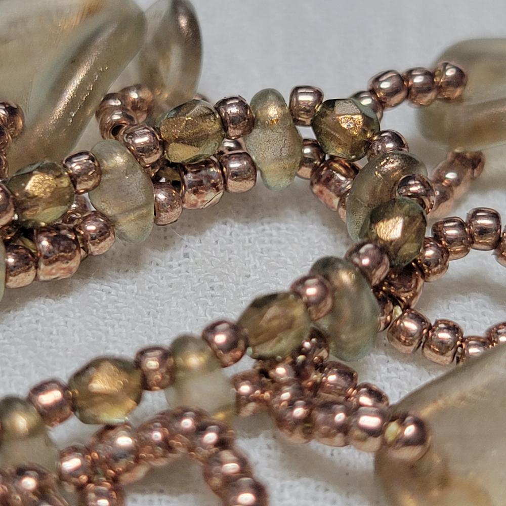 Toho ROUND 8/0 Seed Beads PERMAFINISH GALVANIZED ALMOND (2.5" tube) - Customer Photo From KalliJ