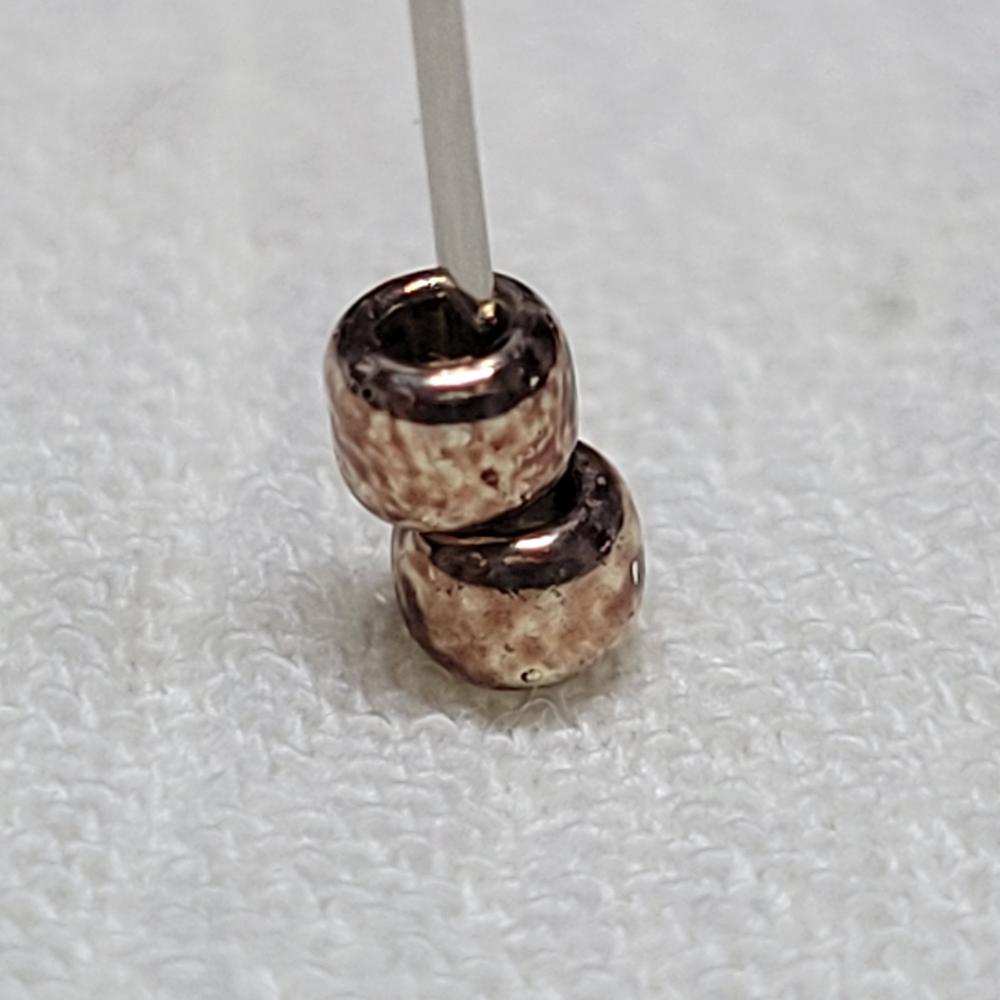 Toho ROUND 8/0 Seed Beads PERMAFINISH GALVANIZED ALMOND (2.5" tube) - Customer Photo From KalliJ