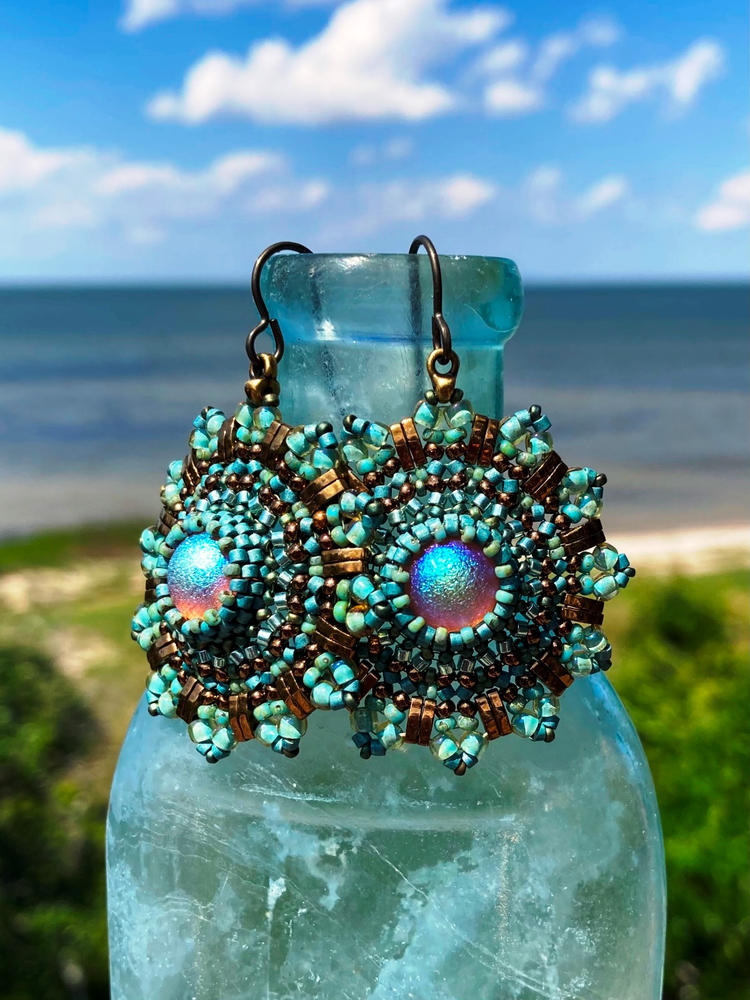 CYMBAL BEAD ENDING for SUPERDUO Beads Remata Antique Brass Plated (Pack of 24) - Customer Photo From Elizabeth B