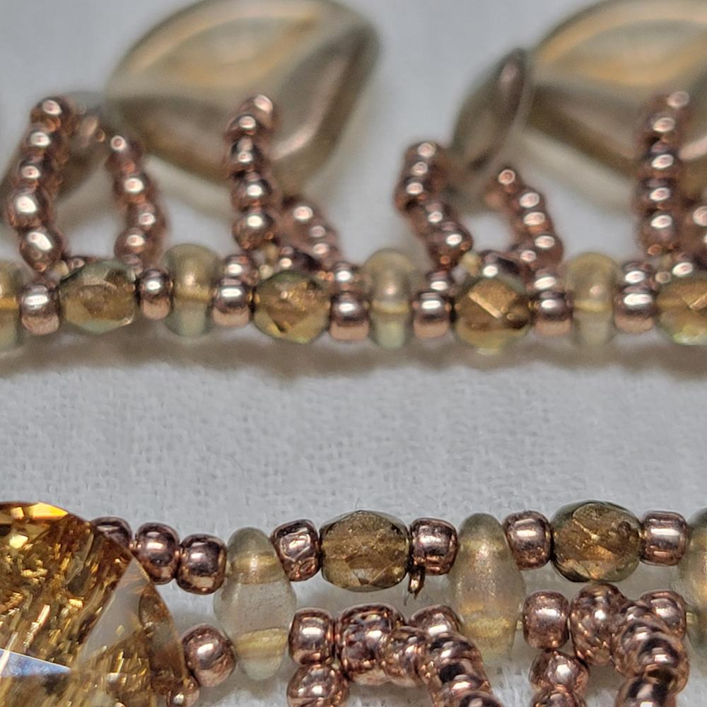 Firepolish 3mm Czech Glass Beads HALO LINEN (Strand of 50) - Customer Photo From KalliJ